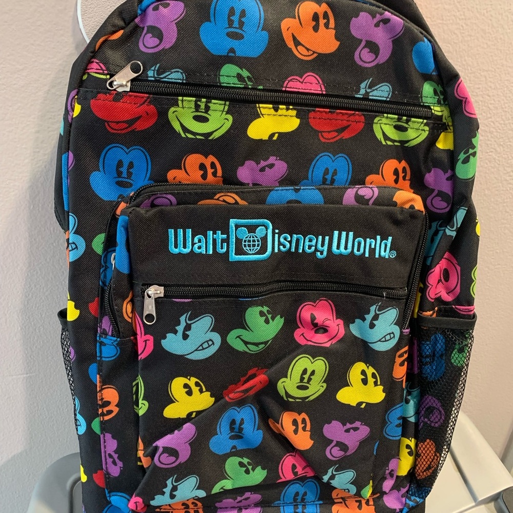 COPY - Walt Disney world park exclusive backpack colorful Mickey heads